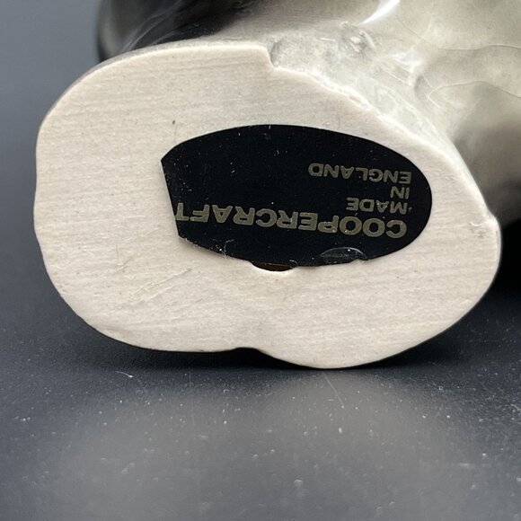 Coopercraft England Shih-Tzu / Lhasa Apso Black & White Ceramic Figurine - Picture 10 of 12